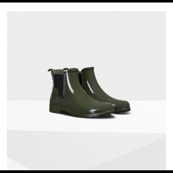 Hunter Shoes - Olive green hunter boots